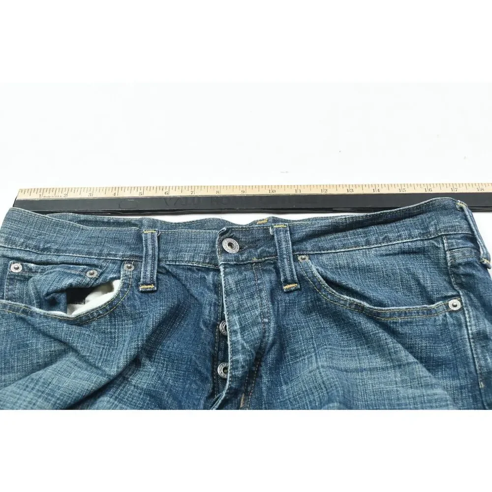 G-Star Raw Bootcut Jeans Mens 34x34 Blue Low Rise Straight Leg Button-Down Denim